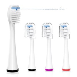 Replacement Heads for WaterPik Sonic Fusion SF-01/SF-02/SF-03/SF-04,Replacement Brush Heads Compatible with WaterPik Sonic Fusion 2.0 Flossing Toothbrush with Cover