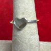 Natural Creations sterling silver stackable ring Size 10 Labradorite Heart