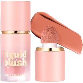 Maquillaje rubor líquido en crema gel para mejillas, suave, ligero y transpirable, de larga duración, Rubor En Crema Mate, Rubor Líquido Para Mejillas, Iluminador De Contorno Maquillaje Para Mujeres Todo El Día (02#, m)