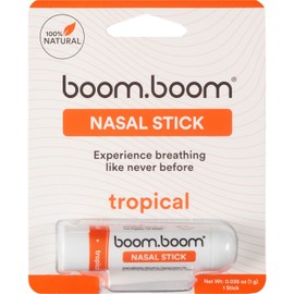 BOOM BOOM Aromatherapy Nasal Inhaler Tropical as Seen on SHARK TANK "new look"