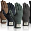 Men's Thick Warm Knit Touchscreen Gloves Touchscreen Gloves Gray 2ea