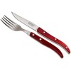 Tramontina Churrasco Paisano Steak Cutlery Set, Red Stainless Steel/Pine