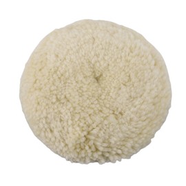 Partuto 1pc 5" 125mm Universal Wool Polishing Buffing Pad - Auto Woolen Buffing Waxing Pad Car Polisher Buffer Drill Attachment Wool Beige