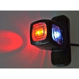 24/7 AUTO 4x Side Rear Outline Triple function Marker Lights 24V 12V Trailer Van Truck Caravan Chassis Motorhome orange white red