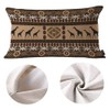 EKOBLA African Animal Lumbar Pillow Covers Giraffe Tribal Ethnic Ancient