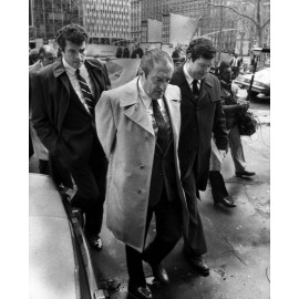 PAUL CASTELLANO 8X10 PHOTO MAFIA ORGANIZED CRIME MOBSTER MOB PICTURE IN CUFFS