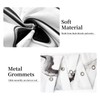 Ruelvth Black and White Shower Curtain, Modern Abstract Black Marble