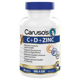 Caruso's Natural Health C + D + Zinc 60 Tablets