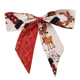 Komonee Christmas Cravat Bow Oversized Neck Tie Colourful Funny Xmas Dress Up Reindeer