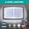 Magnifying Glass Rechargeable 5X with Light,Handheld Magnifying Glass,Close Work Reduce