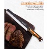 Naitesen Professional Brisket Carving Knife Set for Men, Hand Forged