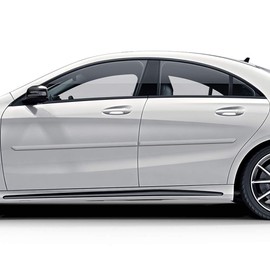 Dawn Enterprises FE-CLA-14 Finished End Body Side Molding Compatible with Mercedes CLA - Weiss (9086)
