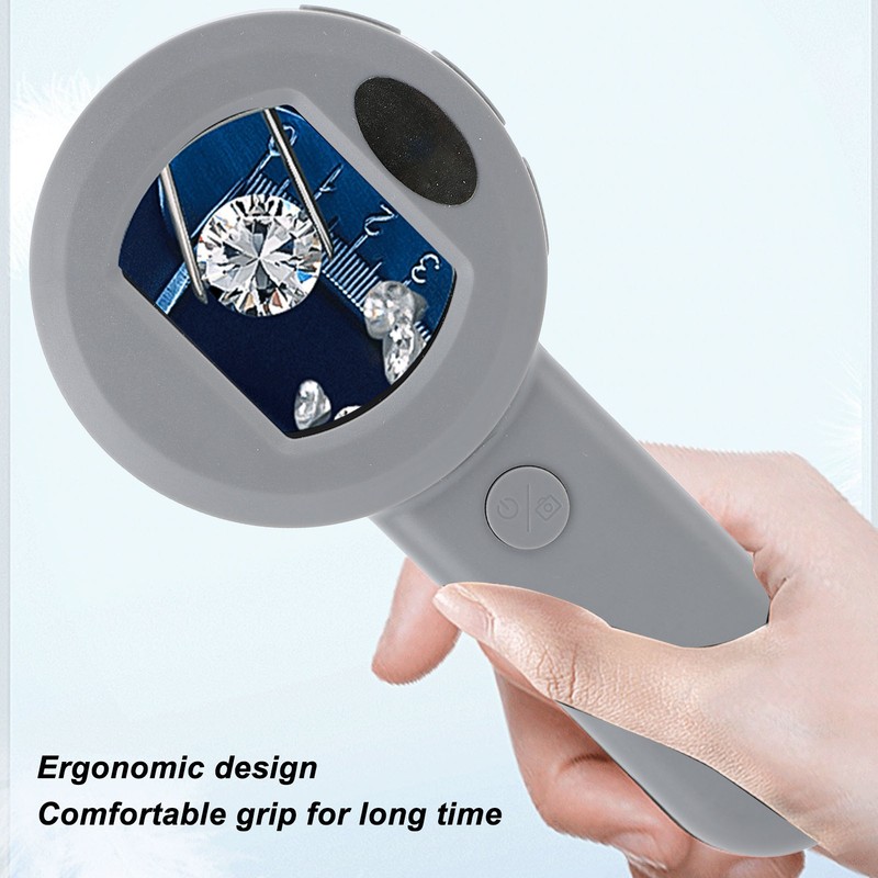 Digital Magnifier 50X with 2 Lighting Modes Handheld 2inch IPS