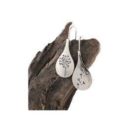 BUUKAAI Nature-Inspired Dandelion Drop Earrings Dandelion Jewellery Sterling Silver,925 Sterling Silver Earrings Jewelry Gifts for Mom Lover Women Ladies Girls