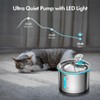 NPET Pet Water Fountain Water Pump with LED Light for