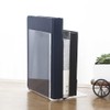 2Pcs Acrylic Bookends Desktop Storage Bookshelf Book Holder Transparent Book