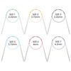Circular Knitting Needle Set Stainless Steel Round Crochet Knitting Needles