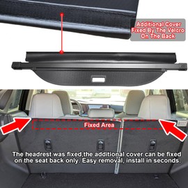 OPS AOTO Cargo Cover for All New 2025 Nissan Murano Accessories, Carbon Fiber Texture Rear Trunk Cover for Nissan Murano 2025 Accessories Privacy Screen Retractable Luggage Security Shield Shade