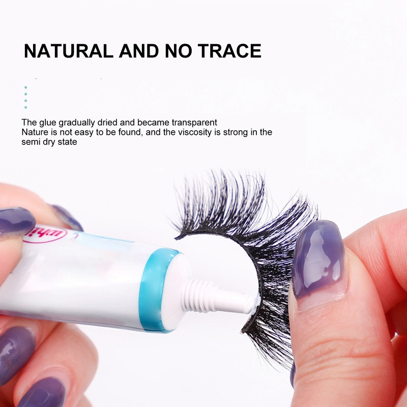 12PCS False Eyelash Glue Waterproof Fast Dry Lasting Maintenance Transparent