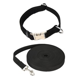 Dog Collar with Safety Metal Buckle, Black Pet Collar Dog Gift for Girls or Boys Dogs, Suitable for Female or Male Small, Medium and Large Dogs