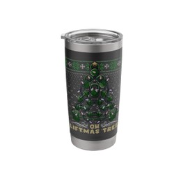 Oh Liftmas Tree Kettlebell Gym Ugly Christmas Sweater Stainless Steel Insulated Tumbler