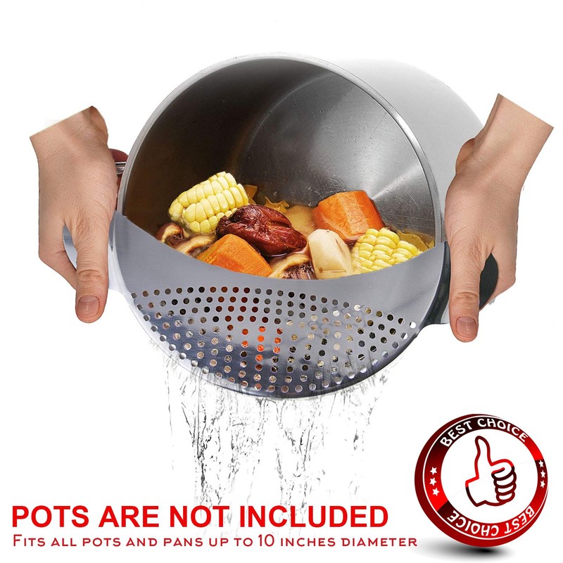 Best Utensils Pan Pot Spaghetti Strainer Premium Stainless Steel Pasta