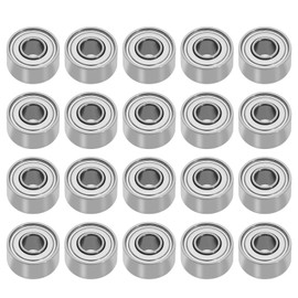 VGOL Pack of 20 Miniature Bearings 693ZZ Deep Groove Double Shielded Miniature Ball Bearings Compatible with 3D Printers DIY and Washing Machines
