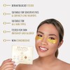 BRAWNA Parches de Hidrogel Oro 24K para Ojos, Ojeras y