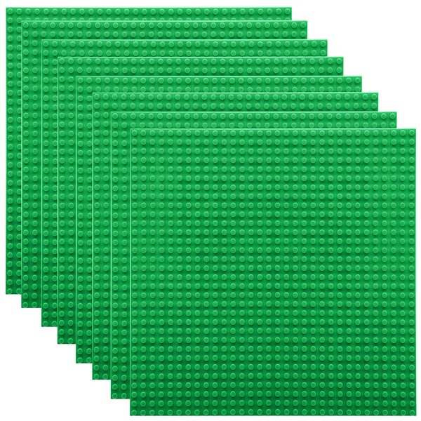 Lekebobor 8 Packs Classic Baseplates Building Base Plates for Building