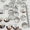 MajorCrafts® 40pcs 15mm Crystal Clear Faceted Acrylic 2 hole Sewing