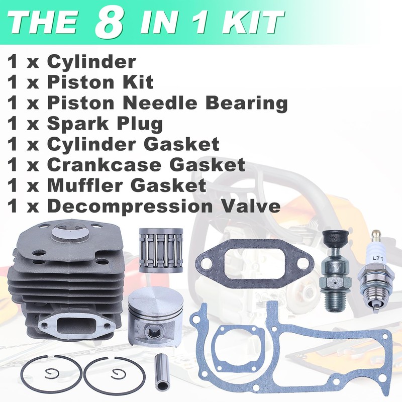 Adefol Piston & Cylinder Assembly (50mm) for Jonsered CS 2171