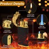 Cool Dual Flame Dragon Lighter,Outdoor Windproof Dragon Torch Lighter,Switchable Soft/Jet