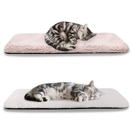 Pet Prime Cat Window Sill Mat with Removable Covers Noise-Free Foam, Non-Slip 35.5x11.5 All-Season Cat Bed with Breathable Mesh and Plush Fleece for Indoor kitten