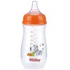 Nuby Wide Neck Bottle with Anti-Colic Air System, Colors/Prints May