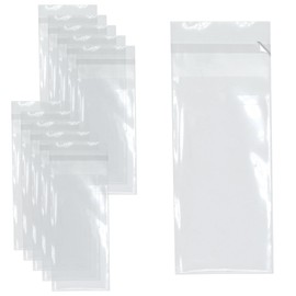 celloexpress Mini Bookmark Cello - 65mm x 165mm + 30mm Flap - Cellophane Clear Display Bags 30 Micron Self Seal - Small Cello - Pack of 100