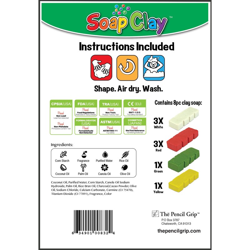 THE PENCIL GRIP Soap Clay Kit-Flowers, Assorted