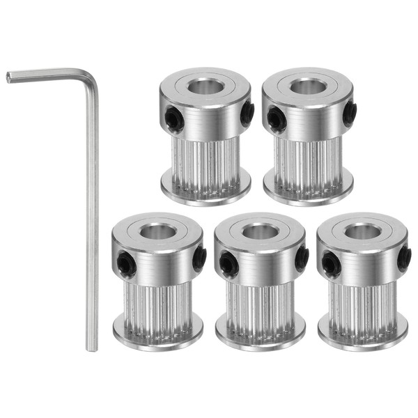 sourcing map Pack of 5 2GT Pulley 20 Teeth 5