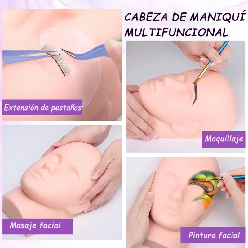 Kit de Extensiones de Pestañas con Herramientas, Curvatura D y