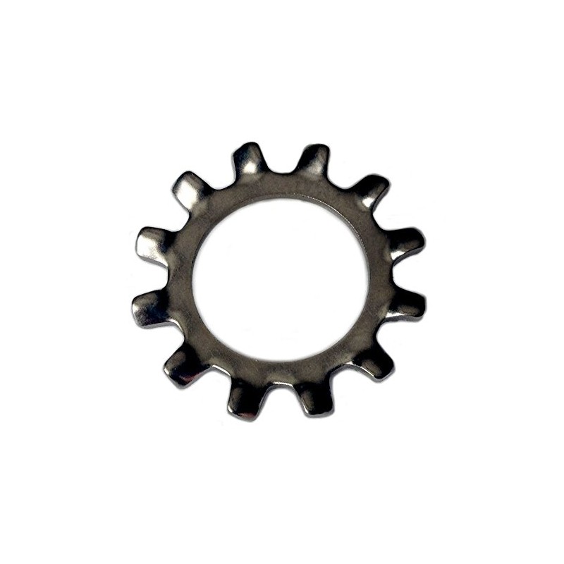 1/2" Stainless Steel External Tooth Star Lock Washers (Pack of
