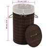ZJMTOCYU Round Laundry Bin for Easy Storage, Lightweight and Portable,