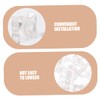 LALAFINA 20 Sets Transparent Cabinet Door Latches Drawer Front Clips