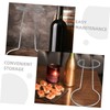 Gatuida 2pcs Iron Wine Decanter Dryer Stand Carafe Drying Holder