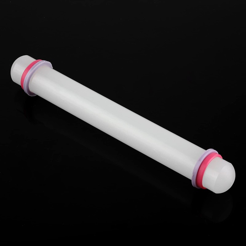 2pcs Plastic Rolling Pin, Thickness Rings Fondant Roller Tortilla Rolling