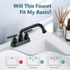 Aolemi Utility Sink Faucet 4 Inch Centerset, Laundry Sink Faucets