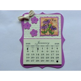 HANDMADE YOU MATTER FLOWERS 2025 MINI MAGNETIC CALENDAR TEAR OF PAGES