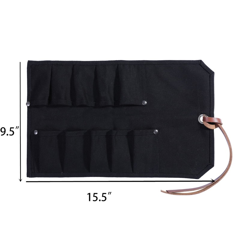 Chisel Roll, Tool Roll Up Bag with 10 staggered tool