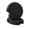 Diatomaceous Earth Coaster for Car, Φ2.7 inches (6.8 cm), Black