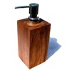 SEESTERN Teak Holz Seifenspender Edelstahl Pumpe Seifendosierer Dispenser/1975