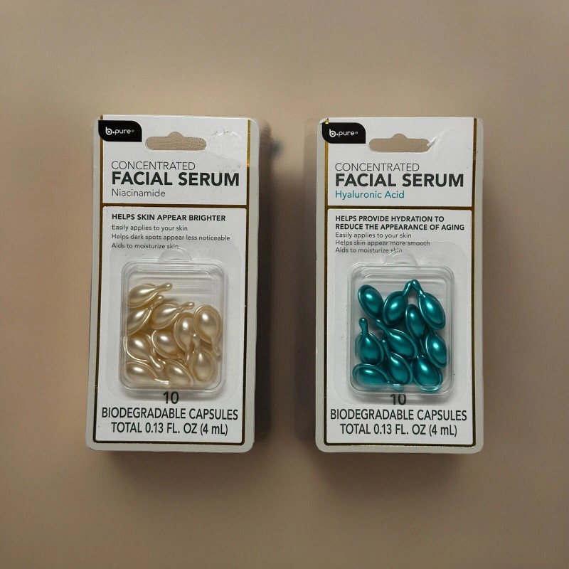 B-Pure New ! Biodegradable Capsules B Pure Concentrated Facial Serum