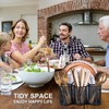 DTICON Metal Utensil Caddy Silverware Organizer, Paper Plate Holder Cutlery